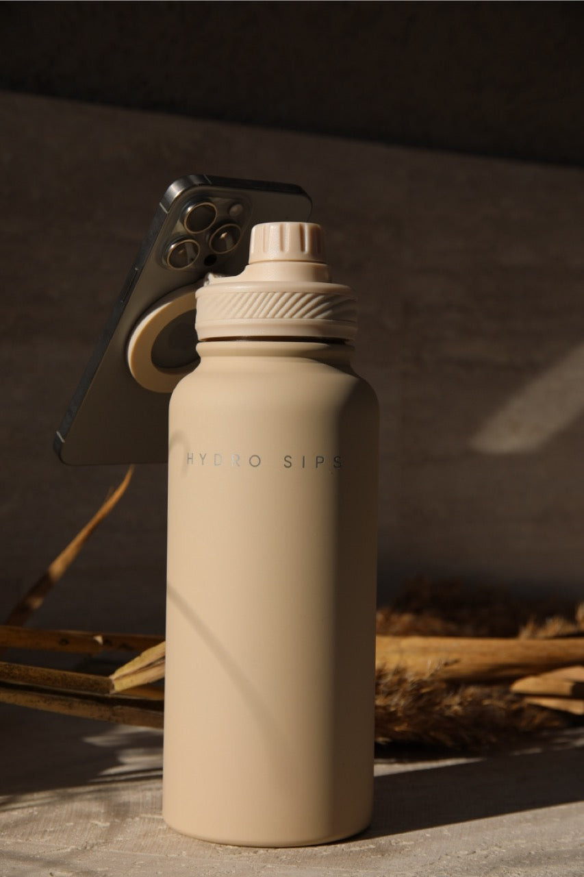 HYDRO SIPS Magsafe Termosz - Krém