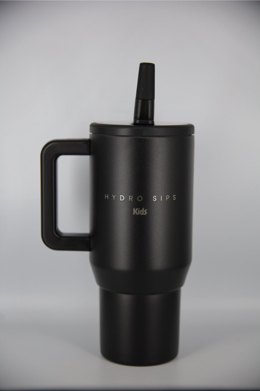 HYDRO SIPS Kids Travel Tumbler - Fekete
