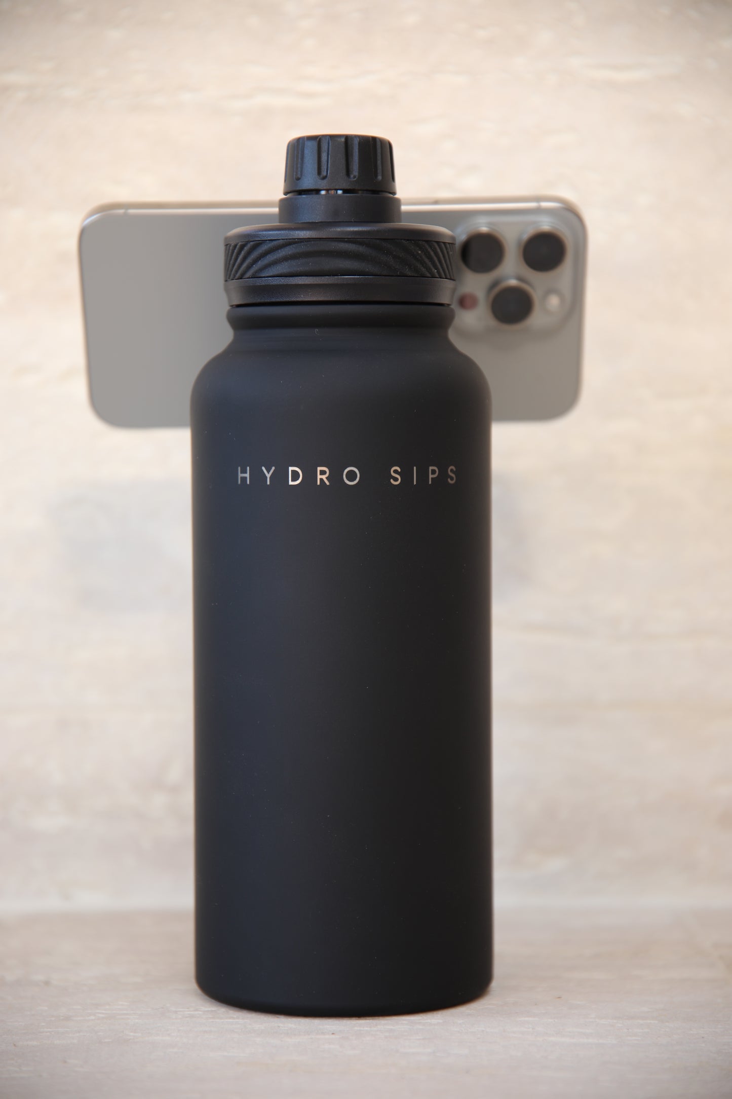 HYDRO SIPS Magsafe Termosz - Fekete