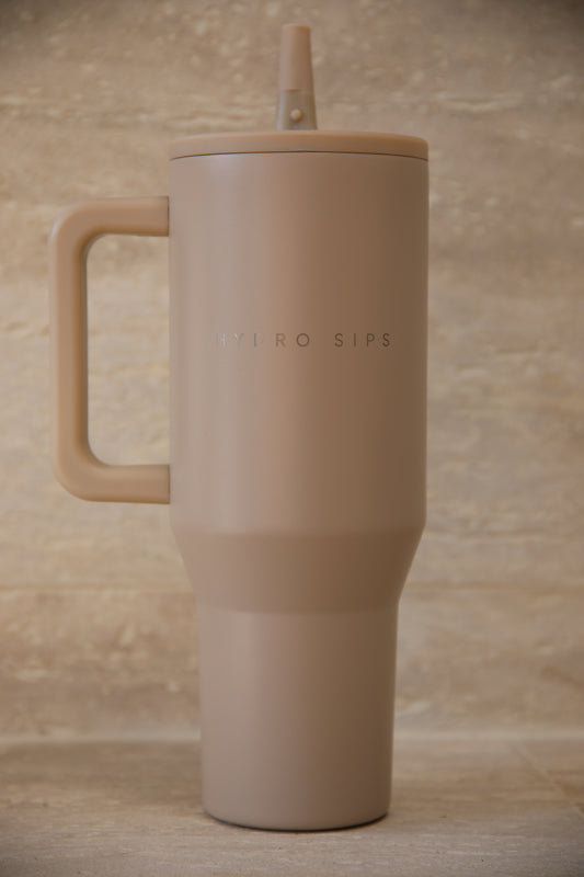 HYDRO SIPS Travel Tumbler - Bézs