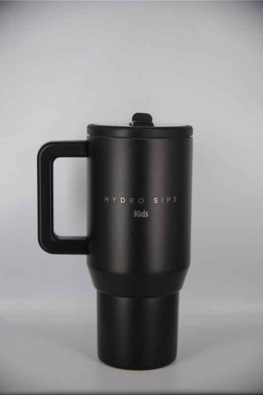 HYDRO SIPS Kids Travel Tumbler - Fekete